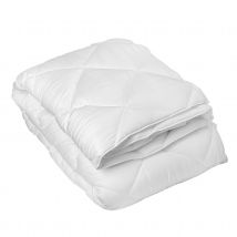 Couette en microfibre 4 saisons - Blanc - 260x240 cm - Microfibre - Home Maison