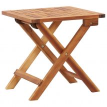 Table pliable de jardin - Marron - Bois - Home Maison