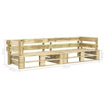 Canapé en palette brute 2 places - Marron Brun - Bois - Home Maison