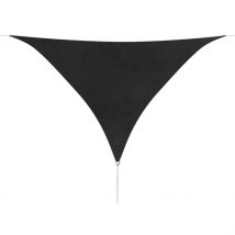 Parasol en tissu Oxford triangulaire - Gris anthracite - Polyester - Home Maison