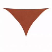 Parasol en tissu Oxford triangulaire - Terracotta - Polyester - Home Maison