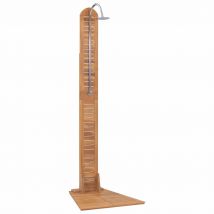 Douche de jardin en bois - Naturel - 70x75x204 cm - Bois - Home Maison