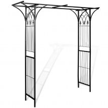 Arche de jardin - Noir - Métal - Home Maison