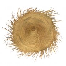 Chapeau mural en paille naturelle XXL - Naturel - 130 cm - Osier - Home Maison