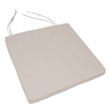 Galette de chaise extérieur imperméable et déhoussable - Beige - Polyester - Home Maison