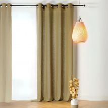 Rideau tamisant en poly-lin - Kaki - 140x250 cm - Poly-Lin - Home Maison