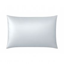 Taie d’oreiller en soie naturelle 100 % mûrier - Argent - 50x70 cm - Soie - Home Maison