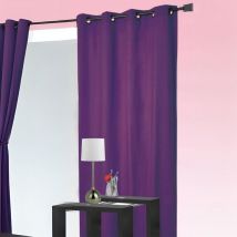 Rideau 80% occultant vu sur D&CO ! - Prune - 140x260 cm - Polyester - Home Maison