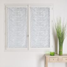 Modulable maille 100% polyester motif feuille - Blanc - 45x120 cm - Polyester - Home Maison