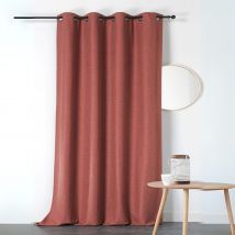Rideau obscurcissant et isolant Boreal - Brique - 140x260 cm - Polyester - Home Maison