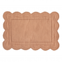 Set de table matelassé style vintage - Vieux rose - 45x30 cm - Coton - Home Maison