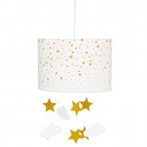 Suspension enfant à étoiles - Doré - 30x20 cm - Papier - Home Maison