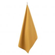Torchon sur métis lavé - Jaune - 50x70 cm - Coton - Home Maison