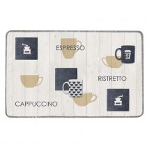 Tapis en polyamide motif grains de café - Marron Brun - 50x80 cm - Polyamide - Home Maison
