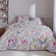 Parure de couette champêtre - Blanc - Coton - Home Maison
