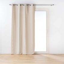 Rideau en poly-coton recyclé - Lin - 135x260 cm - Polyester - Home Maison