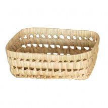 Panier rectangle en feuille de palmier - Naturel - 12x18 cm - Osier - Home Maison