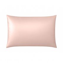Taie d’oreiller en soie naturelle 100 % mûrier - Rose - 50x70 cm - Soie - Home Maison