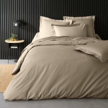 Housse de couette en percale de coton uni - Sable - Percale de coton - Home Maison