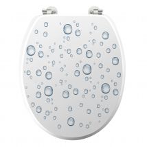 Abattant de WC - Bleu - Plastique - Home Maison