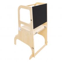 Tour d'observation et bureau enfant - Beige - 57.4x52.25x91 cm - Bois - Home Maison