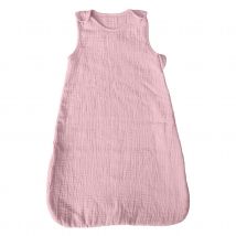 Gigoteuse bébé sans manches en gaze de coton - Rose - Gaze de coton - Home Maison