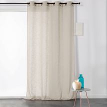 Voilage à Oeillets - Effet Tissé en Lin - Lin - 140x240 cm - Lin/Polyester - Home Maison