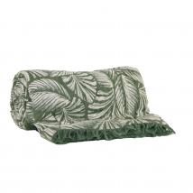 Edredon à motif exotique - Vert - 80x200 cm - Coton - Home Maison