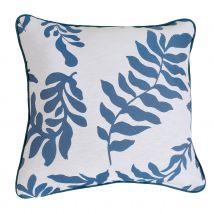 Coussin Feuillage Style Henri Matisse - Bleu - Coton/Polyester - Home Maison