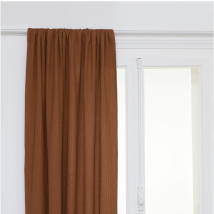 Rideau nid d'abeille - Terracotta - Coton - Home Maison