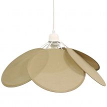 Suspension pétale de coton - Taupe - Ø 73 cmxH 50 cm - Coton - Home Maison