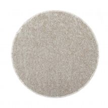 Galette de chaise ronde en tissu bouclette - Naturel - 35x35 cm - Polyester - Home Maison
