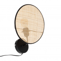 Applique murale en rotin - Beige - Home Maison