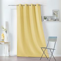 Rideau non feu à action antibactérienne et antivirale - Jaune - 140x260 cm - Polyester - Home Maison