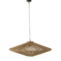 Suspension luminaire en fibre naturelle - Naturel - 62x62x33 cm - Jute - Home Maison