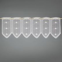 Brise bise en maille ajourée - Ivoire - 30x90 cm - Polyester - Home Maison