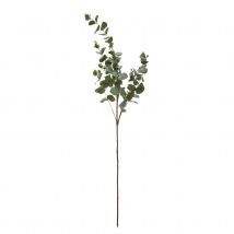 Branche d'eucalyptus floquée et pailletée - Vert - 20x98 cm - Plastique - Home Maison