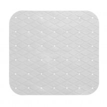 Tapis de douche antidérapant - Blanc - 50x50 cm - Polypropylène - Home Maison