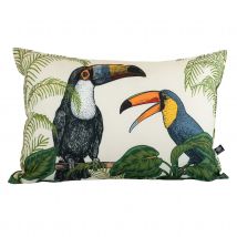 Coussin extérieur déperlant toucan - Beige - Polyester - Home Maison