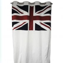 Rideau "UK" à oeillet - Blanc - Coton - Home Maison