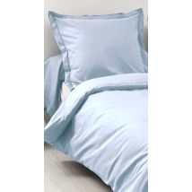 Housse de Couette Unie en 100 % Coton - Bleu ciel - 260x240 cm - Coton - Home Maison
