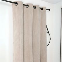 Rideau obscurcissant et isolant en velours côtelé - Beige - 140x260 cm - Polyester/Velours - Home Maison