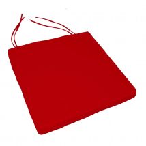 Galette de chaise extérieur imperméable et déhoussable - Rouge - Polyester - Home Maison