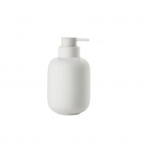 Distributeur de savon design pour salle de bain - Blanc - Céramique - Home Maison