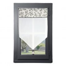 Brise bise passe-tringle style campagne chic - Ecru - 60x90 cm - Coton/Polyester - Home Maison