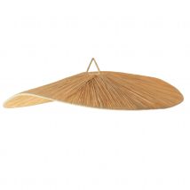 Abat-jour parasol raphia volanté - Naturel - 72x72x20 cm - Osier - Home Maison