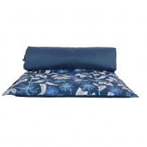 Matelas bain de soleil extérieur motif exotique - Bleu - Home Maison