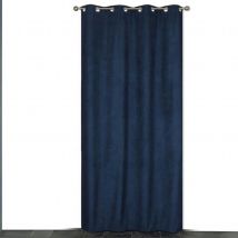 Rideau Coloré Isolant et Thermique - Bleu Pétrole - 140x240 cm - Polyester - Home Maison