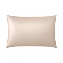 Taie d’oreiller en soie naturelle 100 % mûrier - Beige - 50x70 cm - Soie - Home Maison