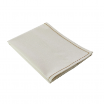 Chemin de table avec feston en jute - Ecru - 40x140 cm - Coton - Home Maison